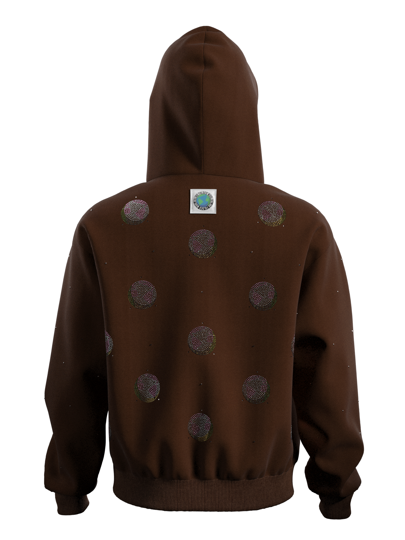 BFW Rhinestone Hoodie "Brown"