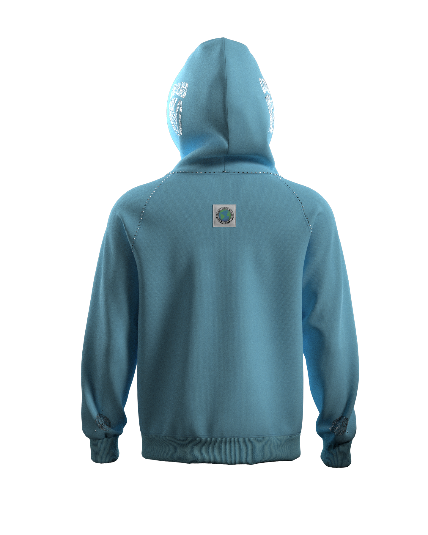 BFW Rhinestone Full Zip "Baby Blue"