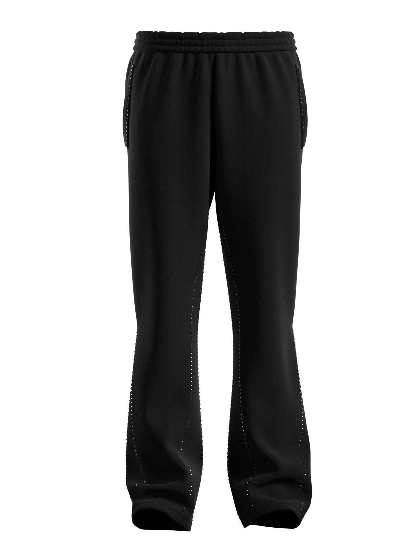 BFW Rhinestone Flares Sweats "Black"